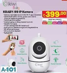 KİWİ KBABY-99 İP KAMERA/BEBEK KAMERASI KİWİ KBABY-99 İP KAMERA/BEBEK KAMERASI